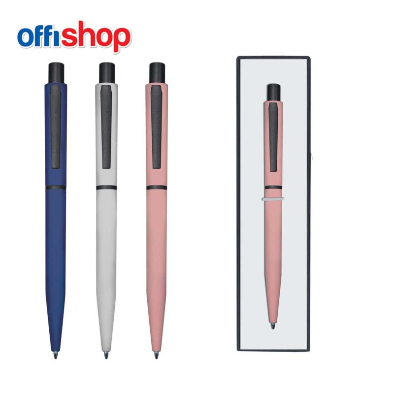 OFFISHOP Pen Metal Pastel- Blue