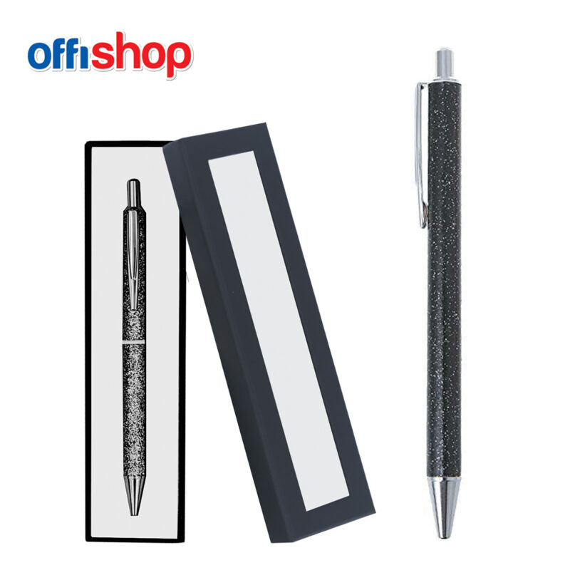 OFFISHOP Metal Glitter Pen - Blue