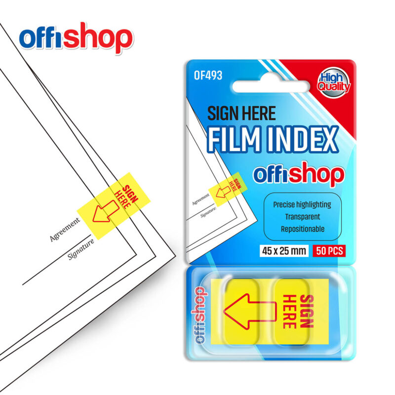 Sticky Notes Sign Here 45*25MM - 50 Sheets