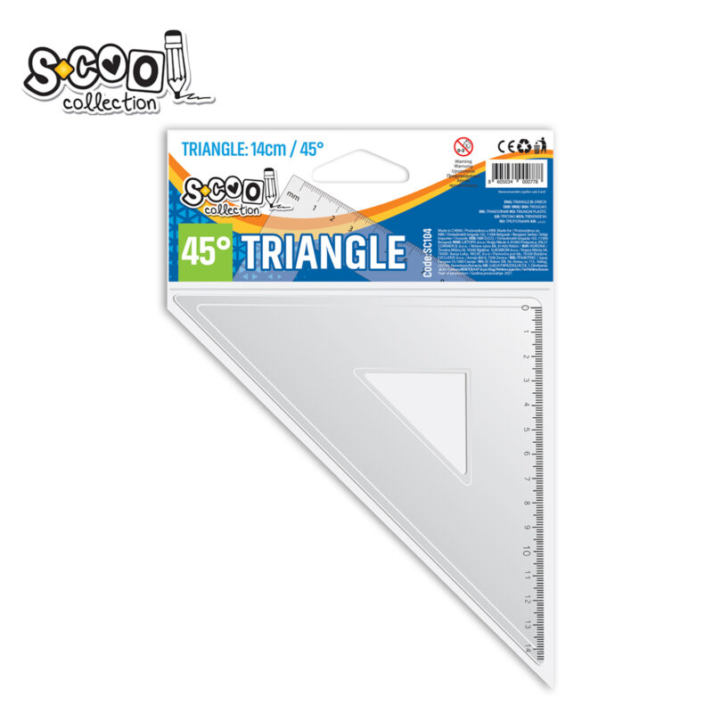 Triangular ruler 14cm, 19cm, 21cm, 33cm