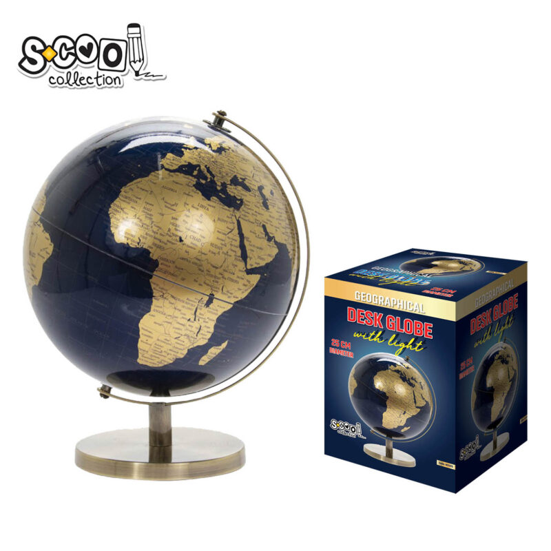 Metallic Globe with Light 25cm