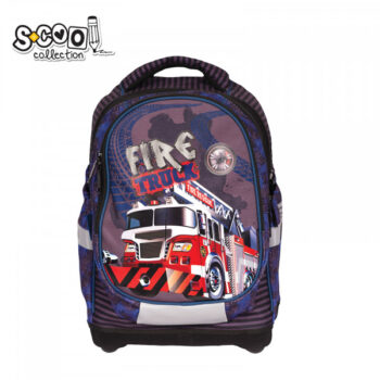 Fire Truck School Bag
