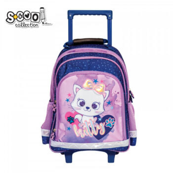 School bag on wheels Kitty