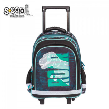 Dino Wheeled School Bag