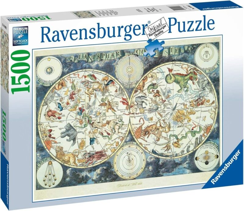 Puzzle 1500PC Ravensburger World Map of Fantastic Beasts 160037