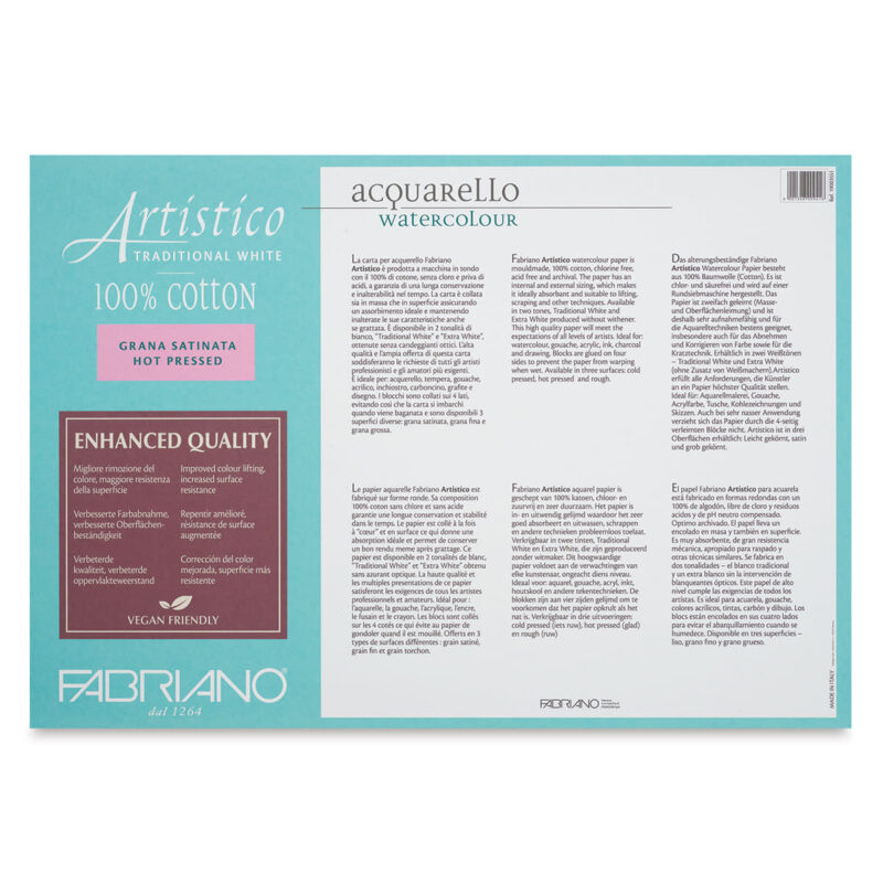 Fletore Acquarello Fabriano 35.5*51 300G 15FL 19003551 - Image 2