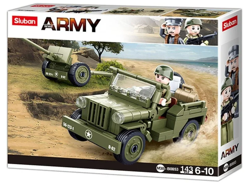 Lego Sluban Army 143CP M38-B0853