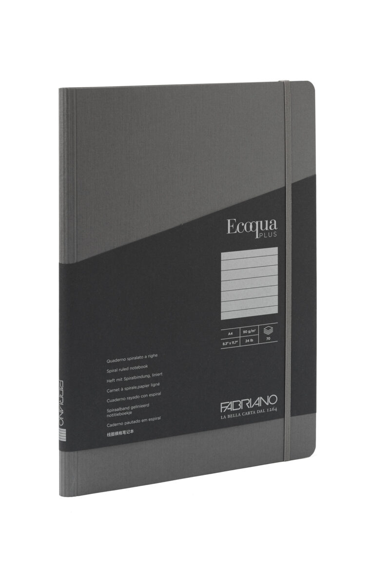 Notebook A5 Tel Fabriano 70Fl Gray Line19042101