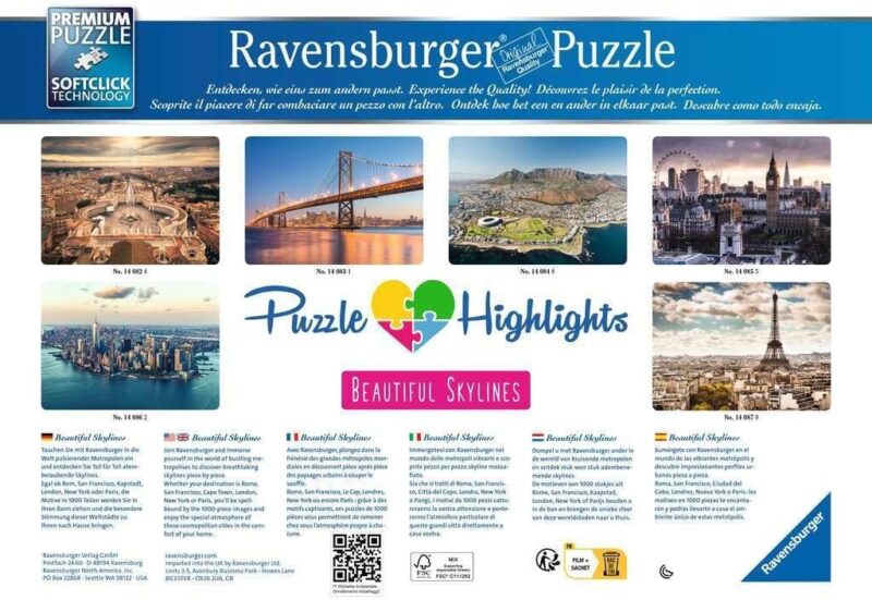 Puzzle 1000CP Ravensburger Rome - Jigsaw 140824 - Image 3