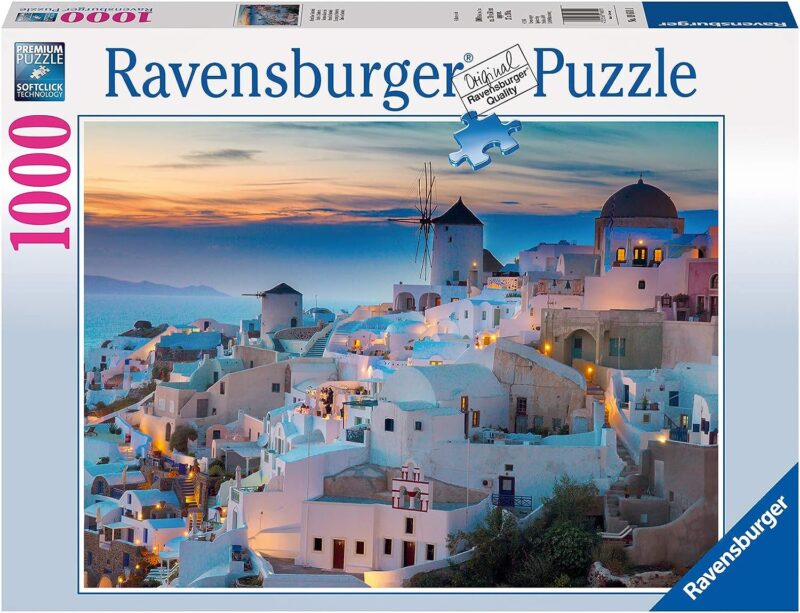 Puzzle 1000CP Ravensburger Santorini, Greece 19611