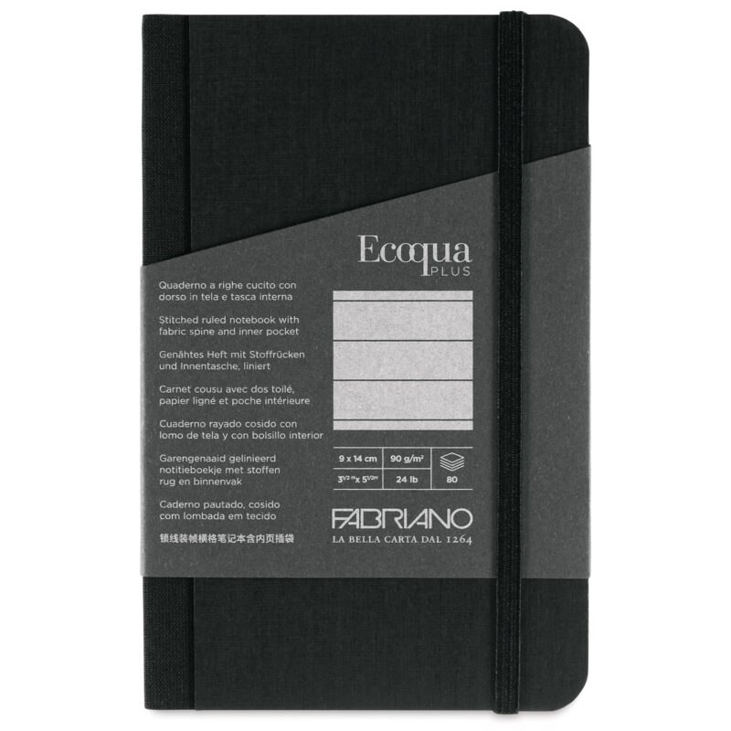 Fabriano Block 9X14 Cm Line 80 Fl Gray 19914008