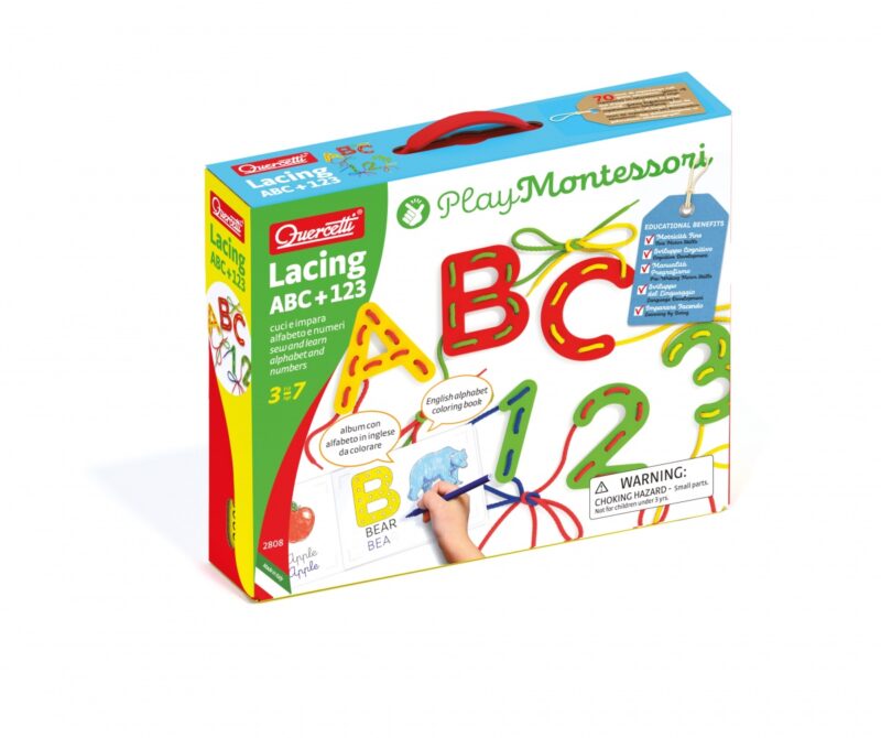 Quercetti Lacing ABC + 123 02808