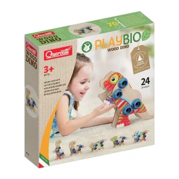Quercetti Play Bio Wood Dino 3+ 24PCS 80731