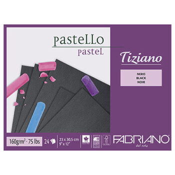 FLETORE Vizatimi Tiziano Black Fabriano 23X30.5 CM 160GR Pastel 46723305