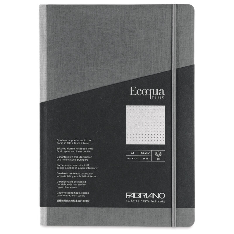 Notebook A4 Fabriano 80Fl Point Gray 19129001