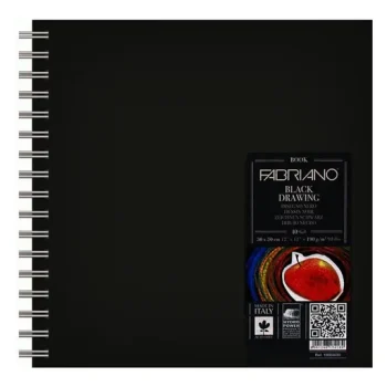 Drawing Wire Block Black Fabriano 14.8X21CM 190GR 19014821