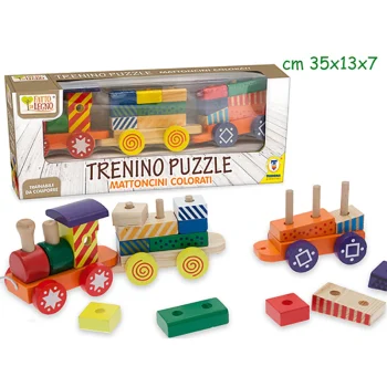 Fatto Di Legno Trenino Puzzle Trainabile 250143066