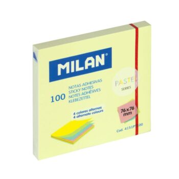 Stick Note Pastel 100 FL 76*76MM MILAN 4151PT100