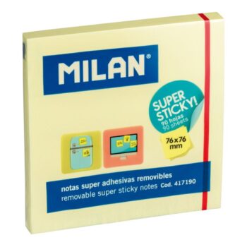 Stick Note E Verdhe 76*76MM MILAN 417190