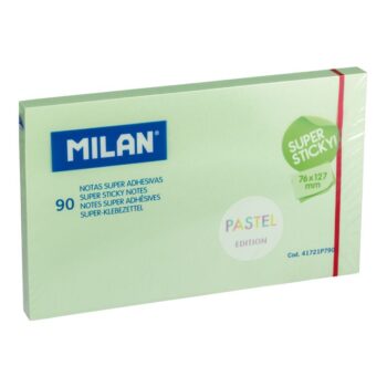 Stick Note Green Pastel 90 FL 76*127 MM MILAN 41721P790
