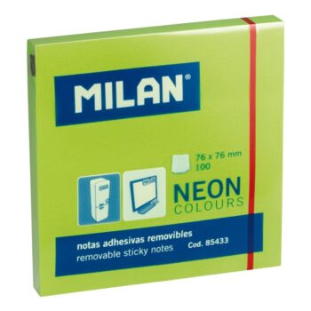 Stick Note Jeshile 76*76MM 100FL MILAN 85433