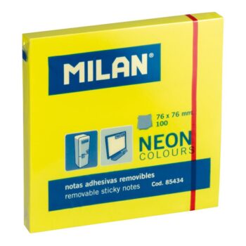 Stick Note Flou Yellow 100 FL 76*76MM MILAN 85434