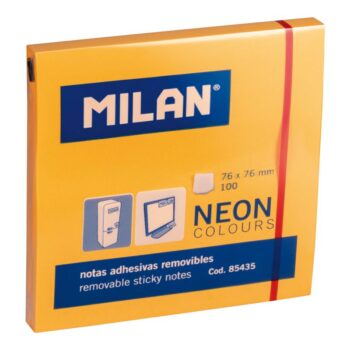 Stick Note Portokalli 76*76MM 100FL MILAN 85435