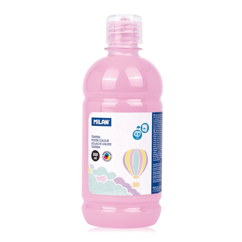 Tempera Pastel Pink Per Ngjyrosje 500 ML MILAN 03634P