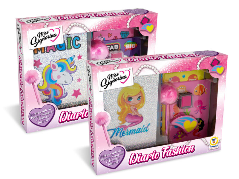 SET DIARIO CON STICKERS MIS SIGNORINA 17014569
