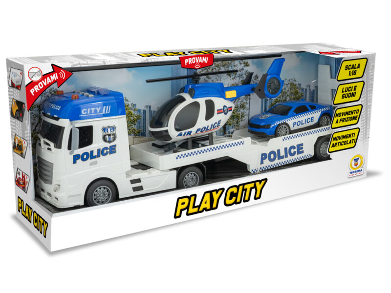 TRAJLER POLICIE + HELIKOPTER PLAYCITY TEO 29114526